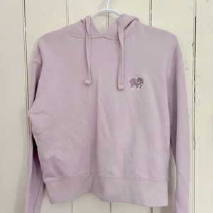 Light Purple Ivory Ella Cropped Hoodie Size M
